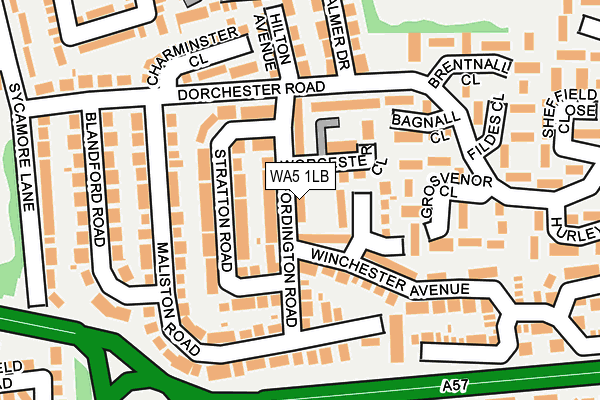 WA5 1LB map - OS OpenMap – Local (Ordnance Survey)
