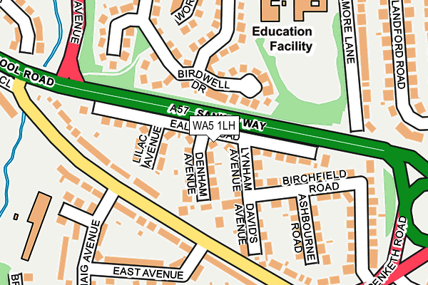 WA5 1LH map - OS OpenMap – Local (Ordnance Survey)