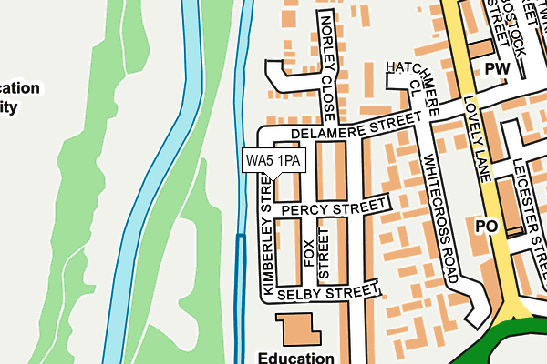 WA5 1PA map - OS OpenMap – Local (Ordnance Survey)