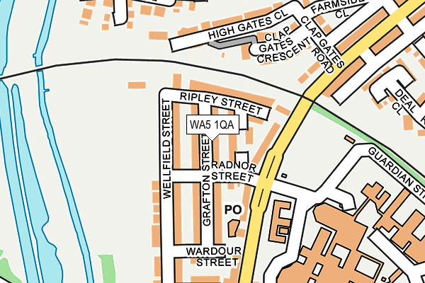 WA5 1QA map - OS OpenMap – Local (Ordnance Survey)