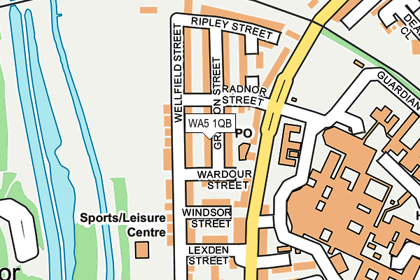 WA5 1QB map - OS OpenMap – Local (Ordnance Survey)