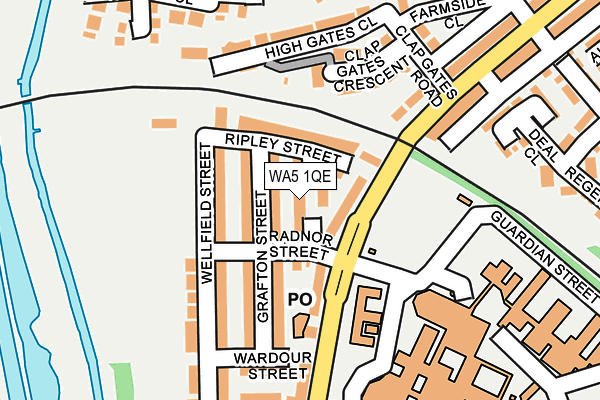 WA5 1QE map - OS OpenMap – Local (Ordnance Survey)