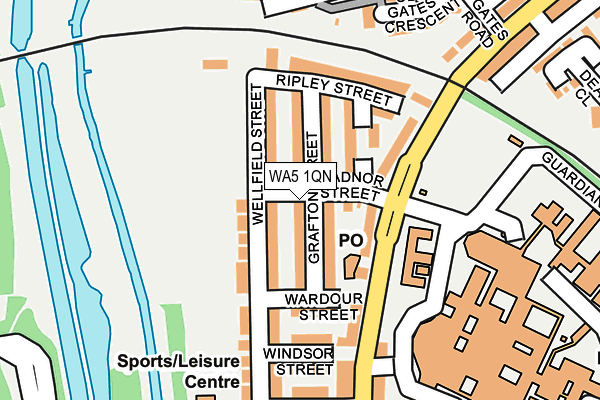 WA5 1QN map - OS OpenMap – Local (Ordnance Survey)