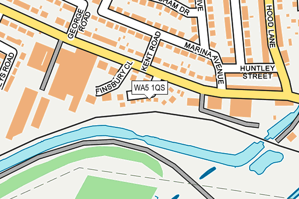 WA5 1QS map - OS OpenMap – Local (Ordnance Survey)