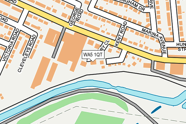 WA5 1QT map - OS OpenMap – Local (Ordnance Survey)