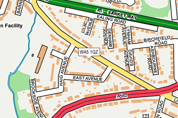WA5 1QZ map - OS OpenMap – Local (Ordnance Survey)
