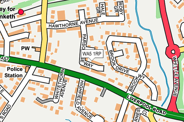 WA5 1RP map - OS OpenMap – Local (Ordnance Survey)