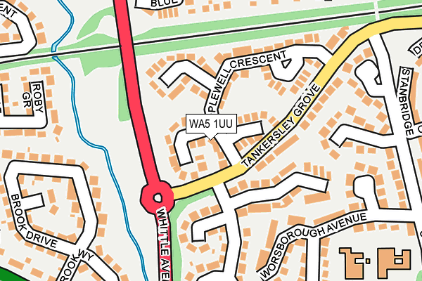 WA5 1UU map - OS OpenMap – Local (Ordnance Survey)
