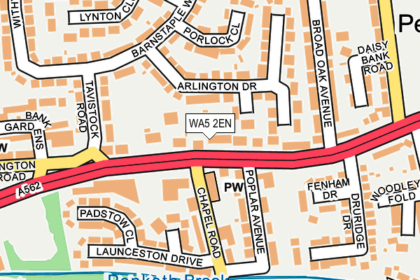 WA5 2EN map - OS OpenMap – Local (Ordnance Survey)