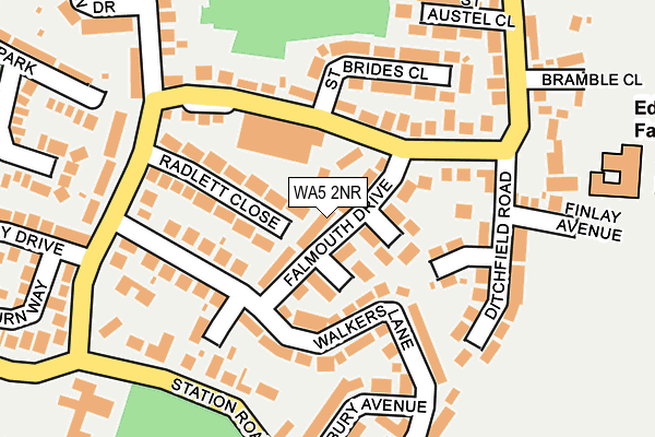 WA5 2NR map - OS OpenMap – Local (Ordnance Survey)