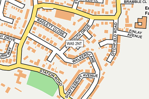 WA5 2NT map - OS OpenMap – Local (Ordnance Survey)