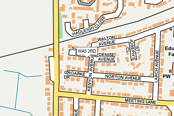 WA5 2RD map - OS OpenMap – Local (Ordnance Survey)