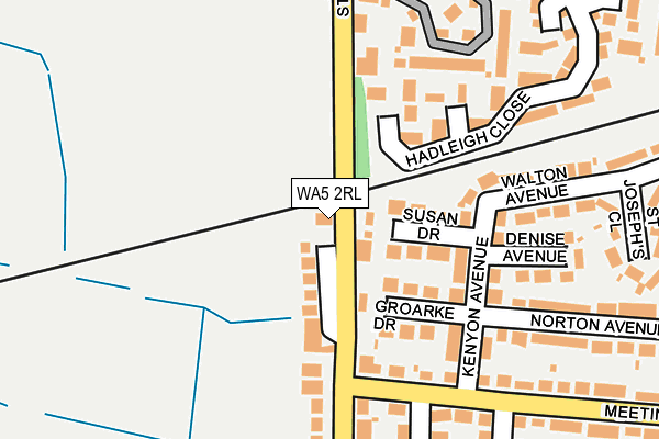 WA5 2RL map - OS OpenMap – Local (Ordnance Survey)