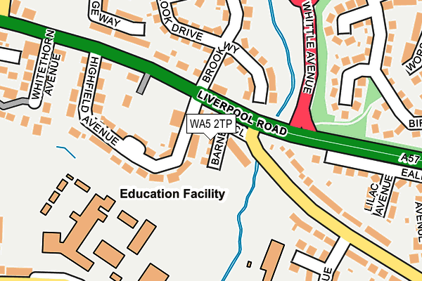 WA5 2TP map - OS OpenMap – Local (Ordnance Survey)