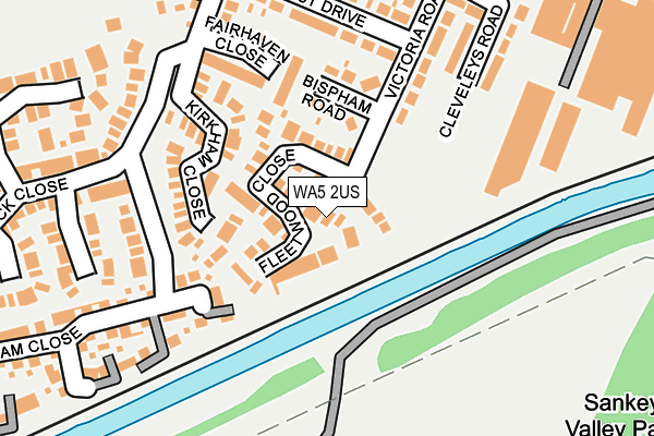 WA5 2US map - OS OpenMap – Local (Ordnance Survey)