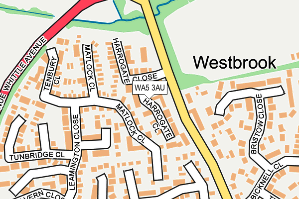 WA5 3AU map - OS OpenMap – Local (Ordnance Survey)