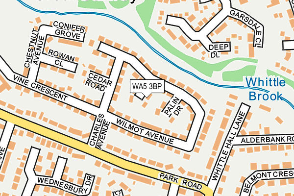 WA5 3BP map - OS OpenMap – Local (Ordnance Survey)