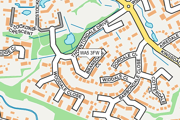 WA5 3FW map - OS OpenMap – Local (Ordnance Survey)