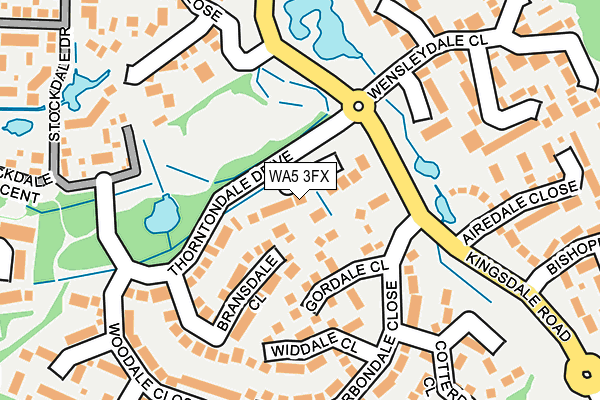 WA5 3FX map - OS OpenMap – Local (Ordnance Survey)
