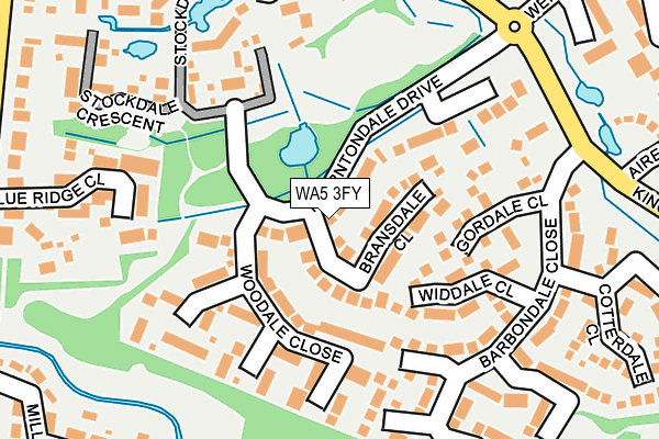 WA5 3FY map - OS OpenMap – Local (Ordnance Survey)
