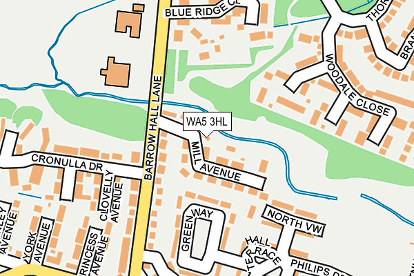WA5 3HL map - OS OpenMap – Local (Ordnance Survey)