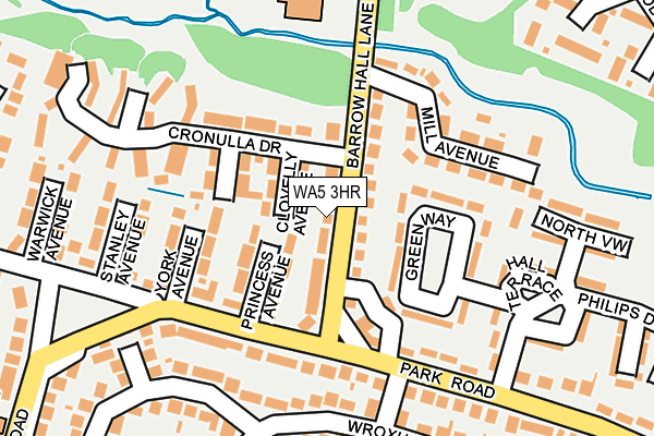 WA5 3HR map - OS OpenMap – Local (Ordnance Survey)