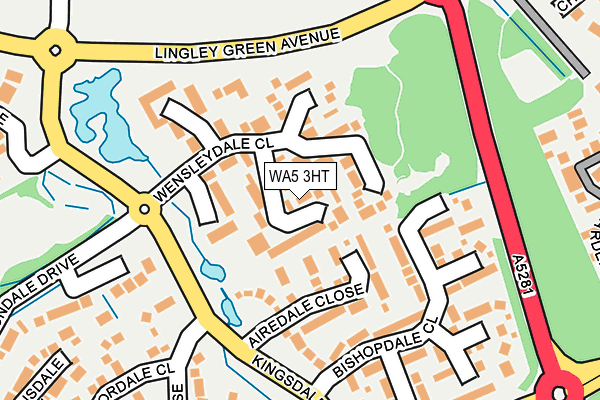 WA5 3HT map - OS OpenMap – Local (Ordnance Survey)