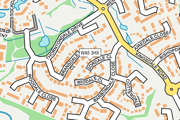 WA5 3HX map - OS OpenMap – Local (Ordnance Survey)