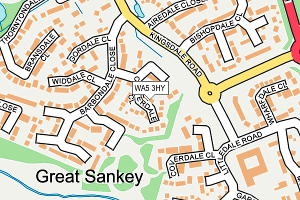 WA5 3HY map - OS OpenMap – Local (Ordnance Survey)