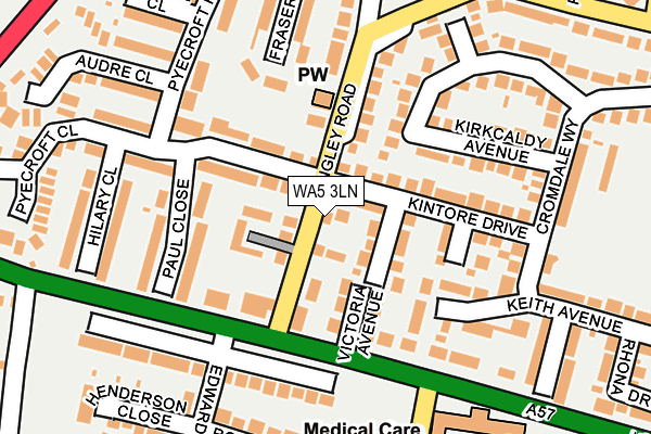 WA5 3LN map - OS OpenMap – Local (Ordnance Survey)