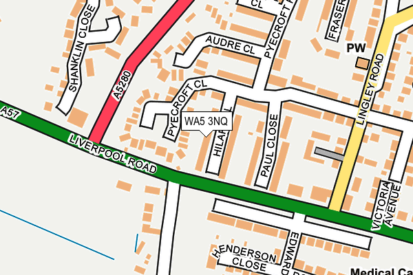 WA5 3NQ map - OS OpenMap – Local (Ordnance Survey)