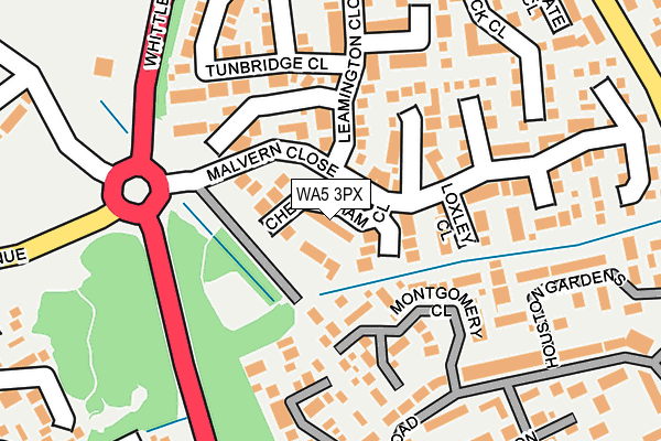 WA5 3PX map - OS OpenMap – Local (Ordnance Survey)