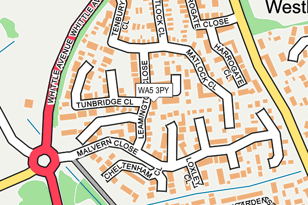 WA5 3PY map - OS OpenMap – Local (Ordnance Survey)