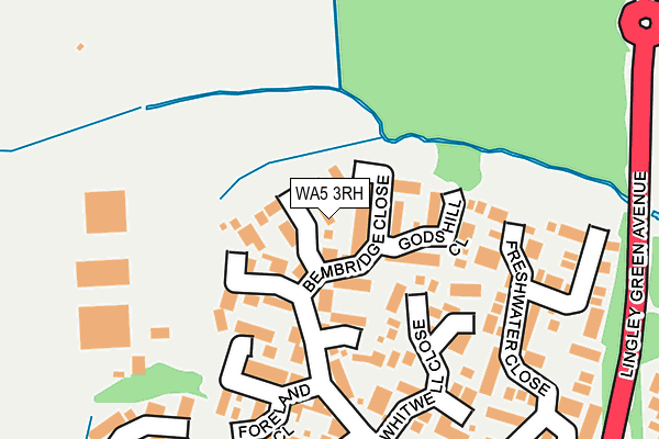 WA5 3RH map - OS OpenMap – Local (Ordnance Survey)