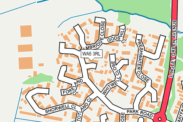 WA5 3RL map - OS OpenMap – Local (Ordnance Survey)