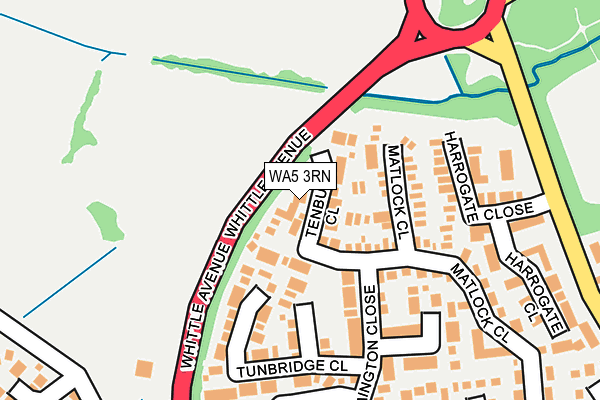WA5 3RN map - OS OpenMap – Local (Ordnance Survey)