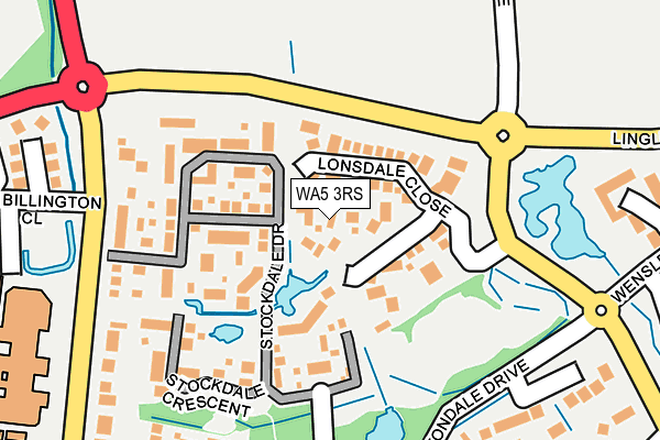 WA5 3RS map - OS OpenMap – Local (Ordnance Survey)
