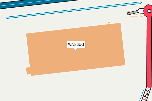 WA5 3UG map - OS OpenMap – Local (Ordnance Survey)