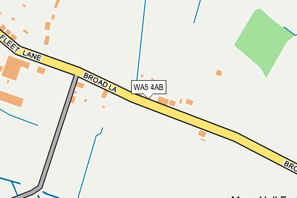 WA5 4AB map - OS OpenMap – Local (Ordnance Survey)