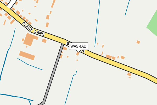 WA5 4AD map - OS OpenMap – Local (Ordnance Survey)