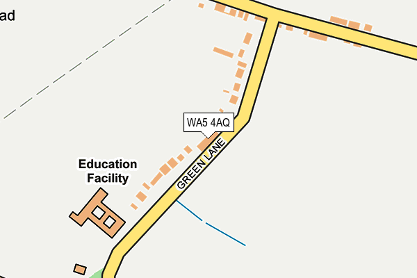 WA5 4AQ map - OS OpenMap – Local (Ordnance Survey)