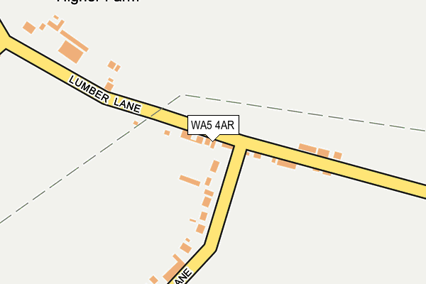 WA5 4AR map - OS OpenMap – Local (Ordnance Survey)
