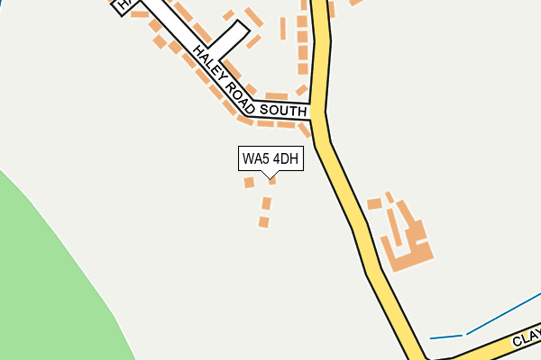 WA5 4DH map - OS OpenMap – Local (Ordnance Survey)