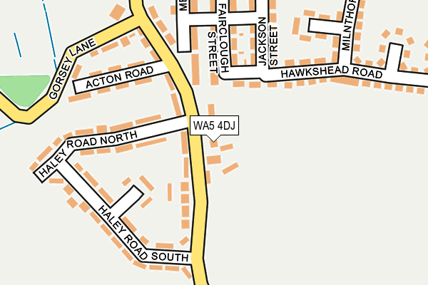 WA5 4DJ map - OS OpenMap – Local (Ordnance Survey)
