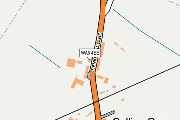 WA5 4EE map - OS OpenMap – Local (Ordnance Survey)