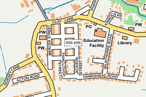 WA5 4HN map - OS OpenMap – Local (Ordnance Survey)