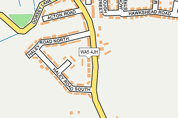 WA5 4JH map - OS OpenMap – Local (Ordnance Survey)
