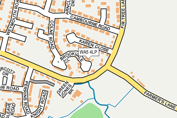 WA5 4LP map - OS OpenMap – Local (Ordnance Survey)