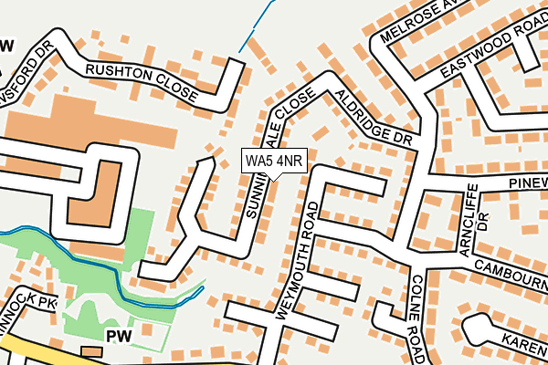 WA5 4NR map - OS OpenMap – Local (Ordnance Survey)