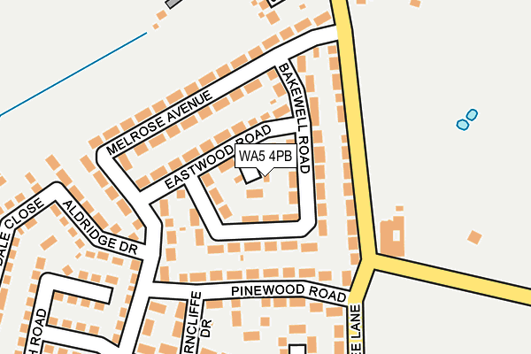 WA5 4PB map - OS OpenMap – Local (Ordnance Survey)